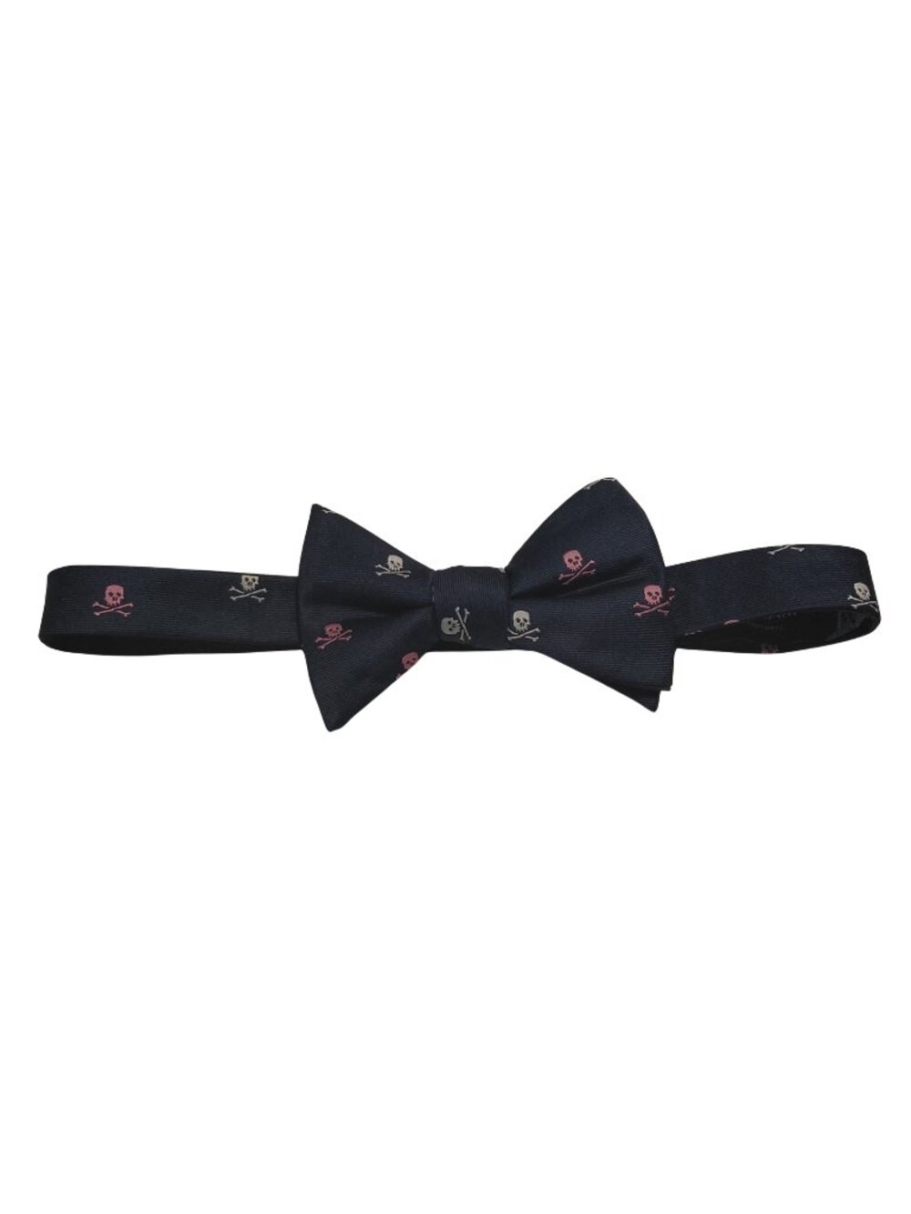 Nick Graham Men's Black Skull & Crossbones Bow Tie